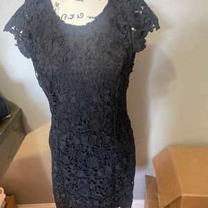Lulus lace black dress size large